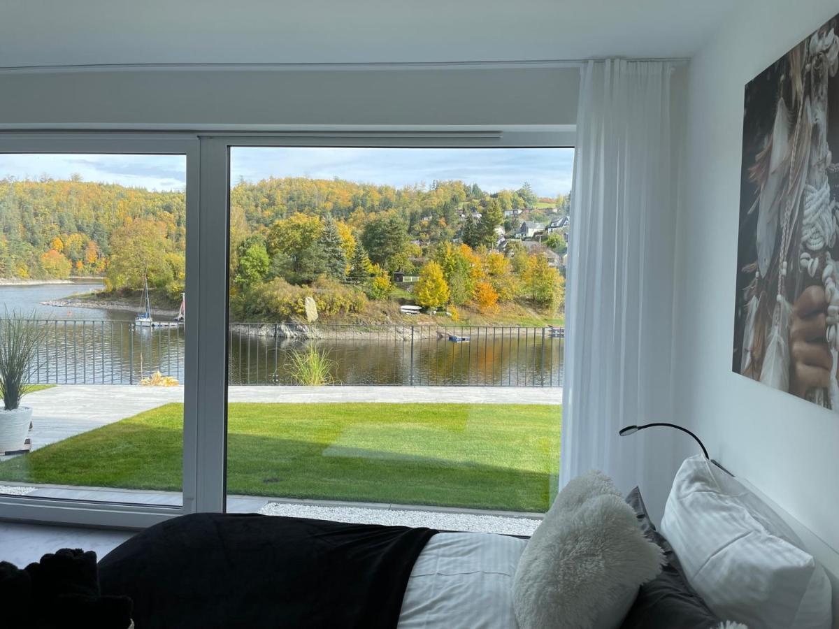 Apartments Saaldorf-Ferienhaus Mit 6 Apartments 45Qm-120Qm Direkt Am Thueringer Meer-Bleilochtalsperre Bad Lobenstein Bagian luar foto
