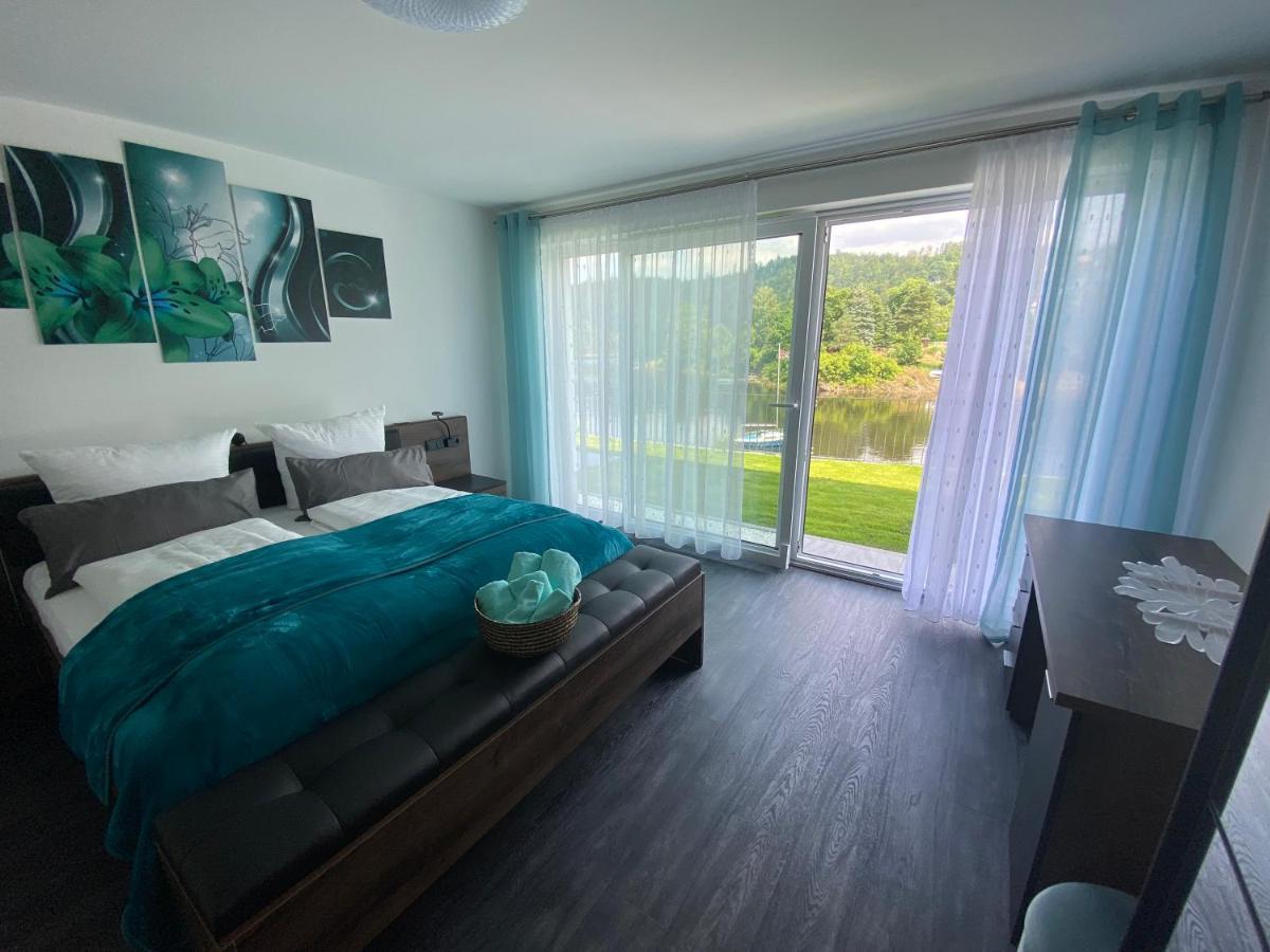 Apartments Saaldorf-Ferienhaus Mit 6 Apartments 45Qm-120Qm Direkt Am Thueringer Meer-Bleilochtalsperre Bad Lobenstein Bagian luar foto