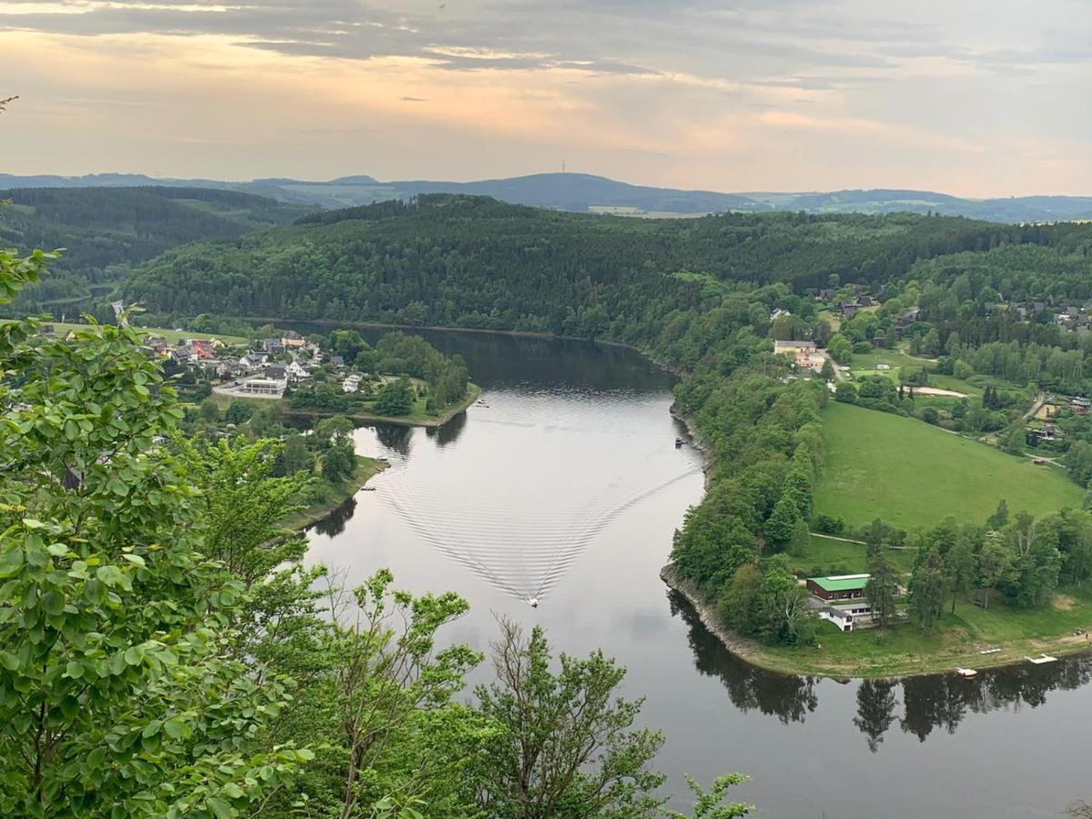 Apartments Saaldorf-Ferienhaus Mit 6 Apartments 45Qm-120Qm Direkt Am Thueringer Meer-Bleilochtalsperre Bad Lobenstein Bagian luar foto