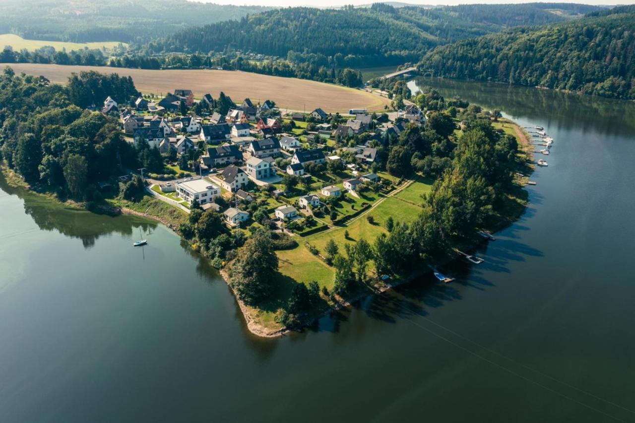 Apartments Saaldorf-Ferienhaus Mit 6 Apartments 45Qm-120Qm Direkt Am Thueringer Meer-Bleilochtalsperre Bad Lobenstein Bagian luar foto